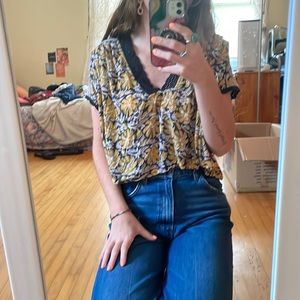 Free People Flowy blouse